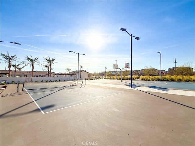 view of sport court