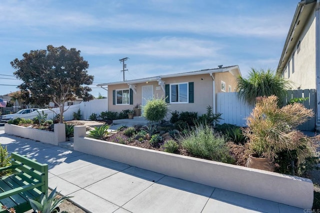 view of front of property with a patio area