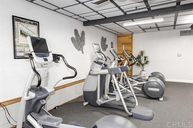 view of exercise room