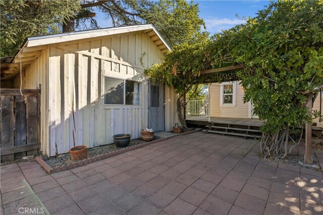 view of outbuilding