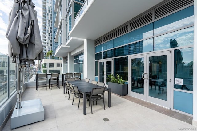 view of patio / terrace with french doors