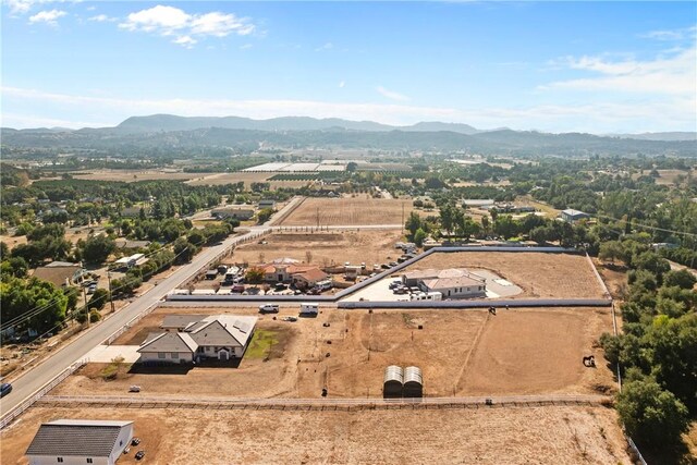 bird's eye view featuring a mountain view