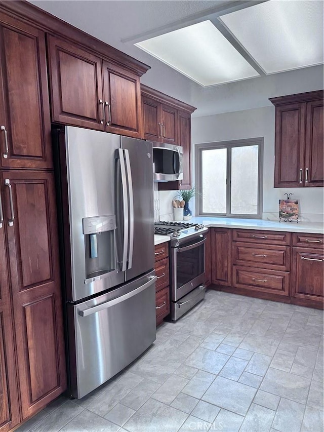 kitchen with stainless steel appliances