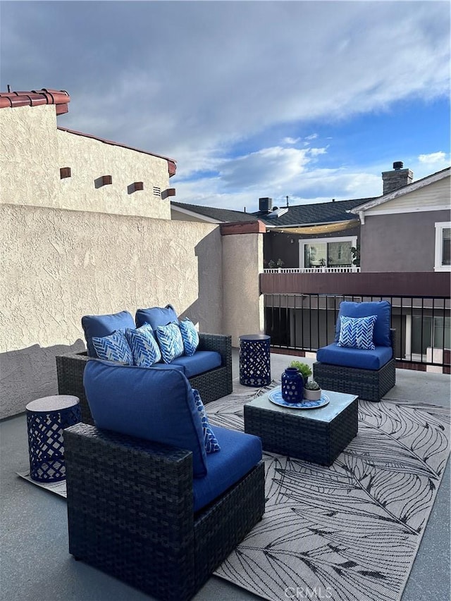 view of patio / terrace with outdoor lounge area