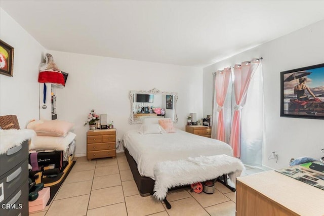 view of tiled bedroom