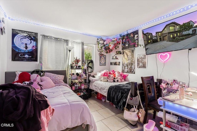 view of tiled bedroom