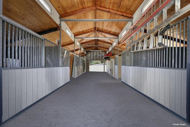 view of horse barn