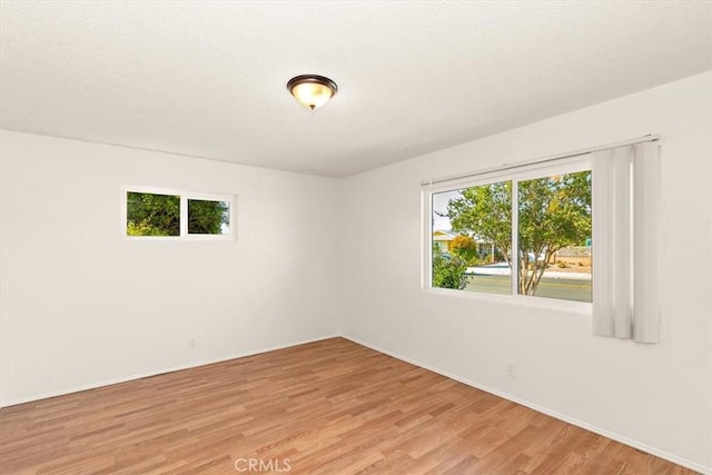 unfurnished room featuring light hardwood / wood-style flooring