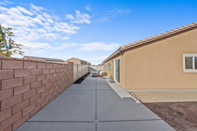 exterior space with a patio