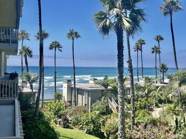 water view featuring a view of the beach