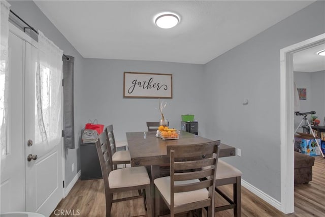 dining room featuring hardwood / wood-style floors