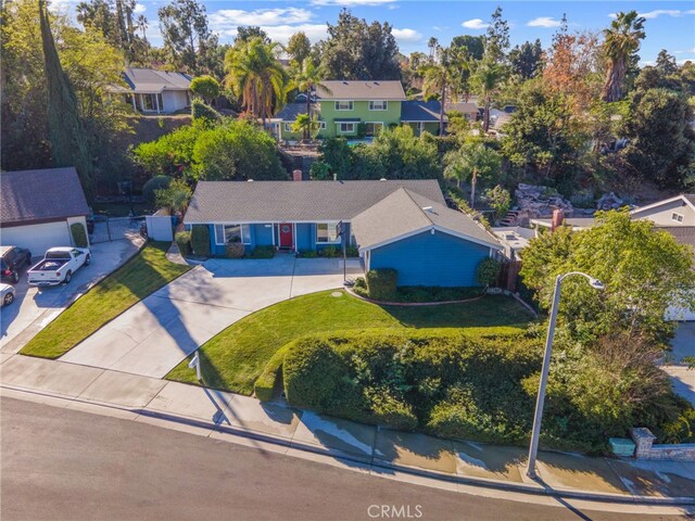 birds eye view of property