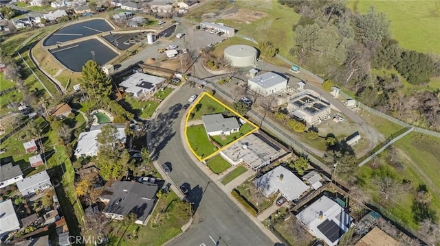 aerial view featuring a residential view