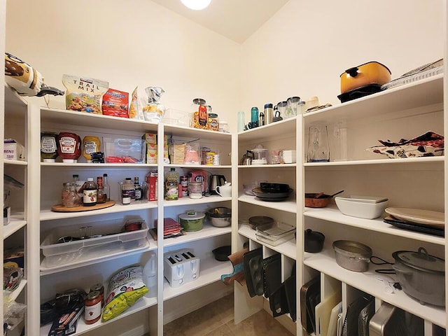 view of pantry