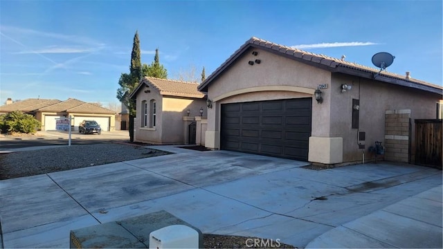 view of home's exterior featuring a garage