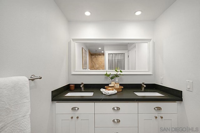 bathroom with vanity