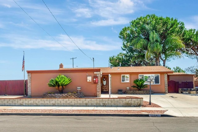 view of ranch-style home