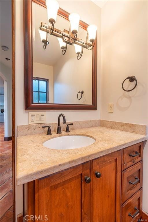 bathroom with vanity