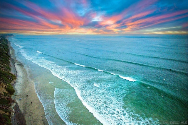 water view featuring a view of the beach