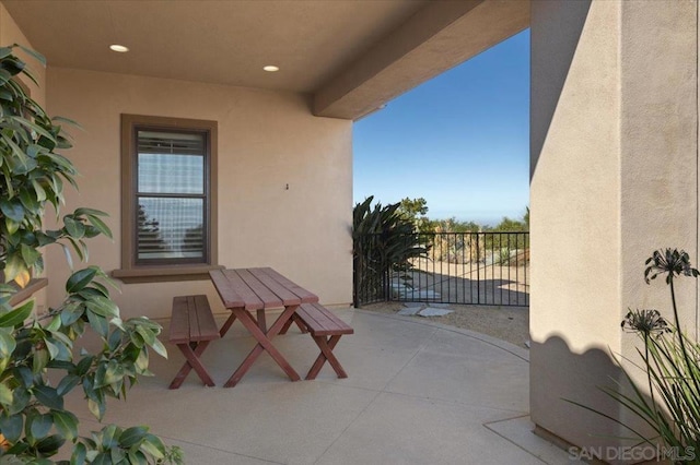 view of patio