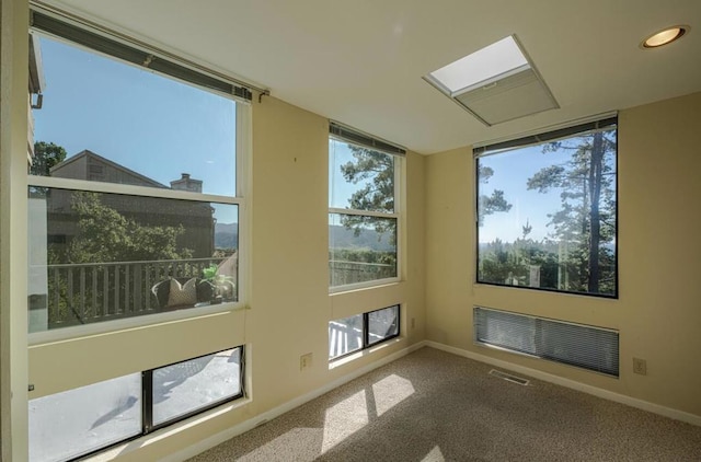 carpeted spare room with a healthy amount of sunlight