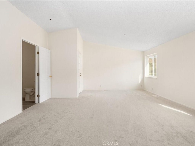 carpeted spare room with a textured ceiling