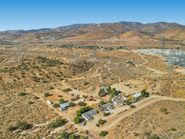 bird's eye view featuring a mountain view