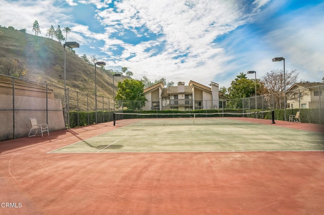 view of tennis court