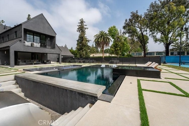 view of pool with a patio area