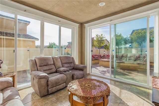 view of sunroom