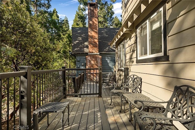 view of wooden terrace