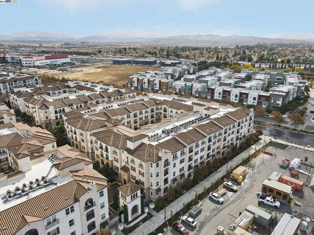 aerial view featuring a mountain view