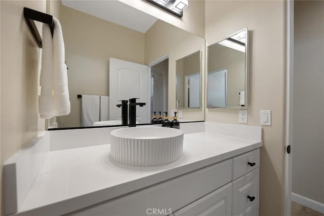 bathroom with vanity