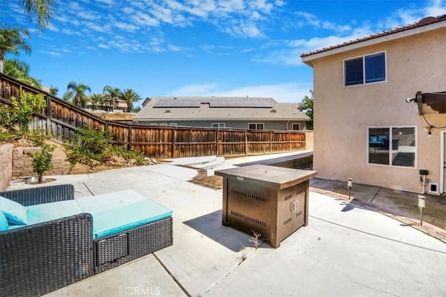 view of patio with outdoor lounge area