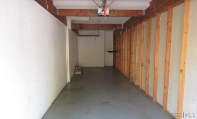 view of basement