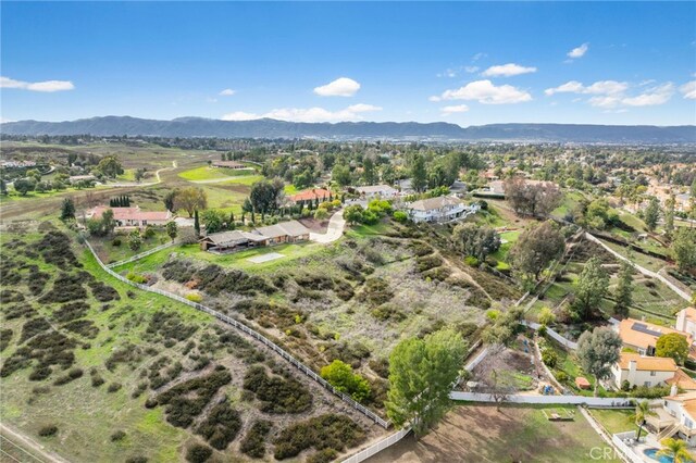 aerial view featuring a mountain view