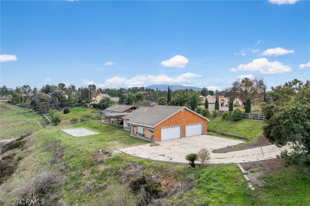 birds eye view of property