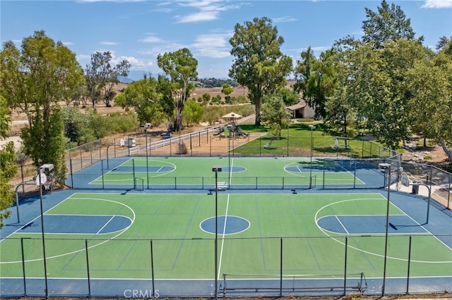 view of sport court