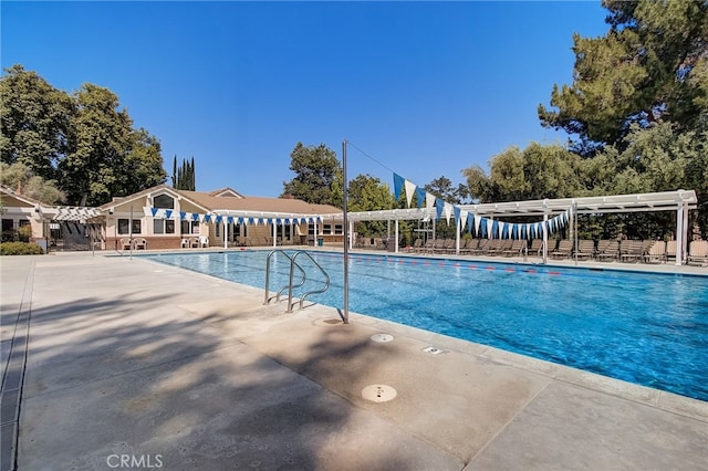 view of pool with a patio area