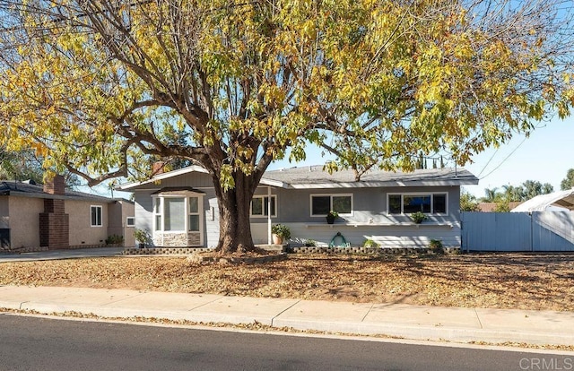 view of ranch-style home