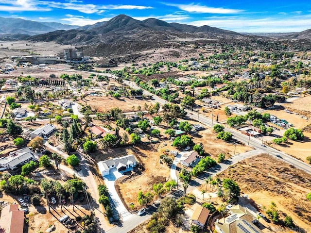 aerial view featuring a mountain view