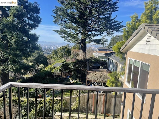 view of balcony