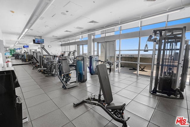 view of exercise room