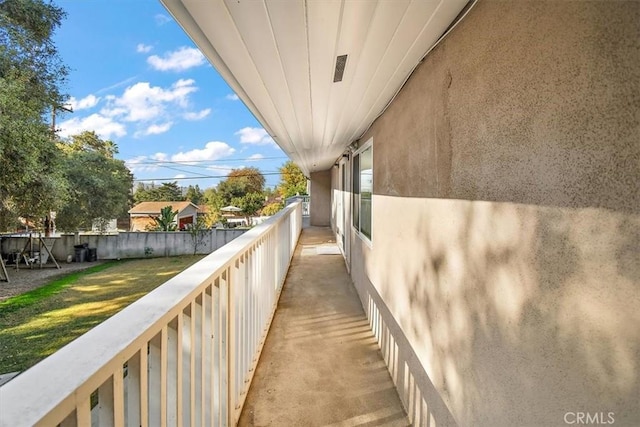 view of balcony