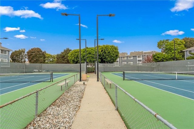 view of tennis court