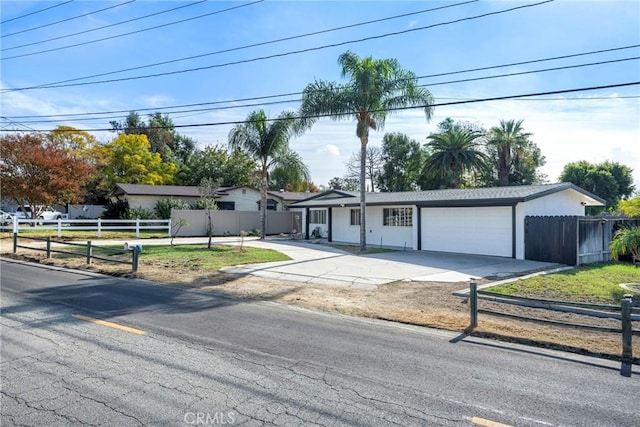 ranch-style house with a garage