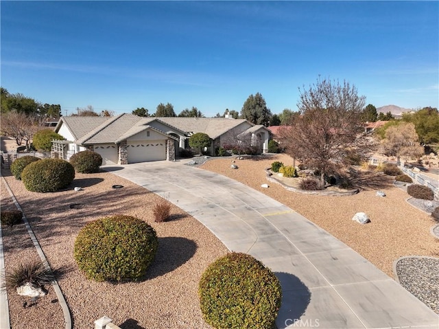 ranch-style home with a garage