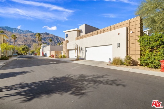 view of street featuring a mountain view