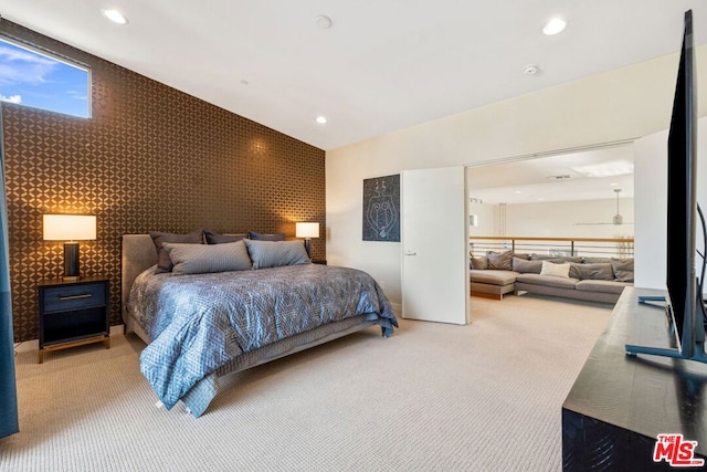 bedroom featuring carpet flooring