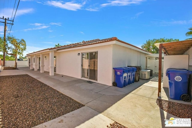 exterior space featuring a patio